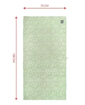 Banana Jacquard Floral Bath Towel - Pastel Green - Image 4