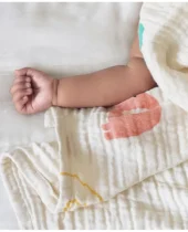 Bamboo Baby Swaddle - Elephant Safari - Image 3