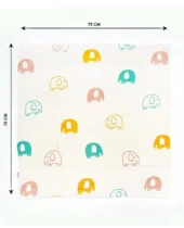 Bamboo Baby Swaddle - Elephant Safari - Image 4