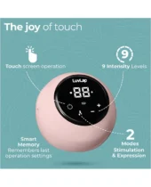 Luv Lap LuvLap Adore Double Electric Breast Pump with Dual Mode, 2-Phase Stimulation & Expression, Soft Silicone Cushion, Rechargeable Battery, BPA-Free White - Image 2