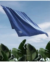 Banana Double Cloth Bath Towel - French Blue - Image 2