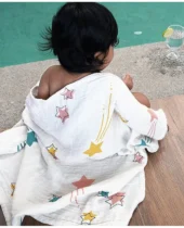 Bamboo Baby Swaddle - Twinkling Stars - Image 2