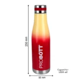 Probott Steel Flask - Companion Red 1000ml - Image 3