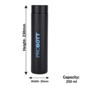 PROBOTT Steel Flask - Compact Blue 250 ml - Image 4