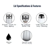 Probott Steel Flask - Companion Grey 1000ml - Image 4