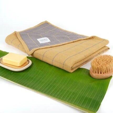 Banana Double Cloth Bath Towel - Golden Ochre