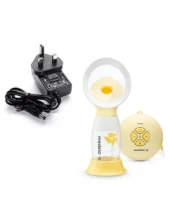 Medela Swing Flex Electric breast Pump With Euro plug - White Yellow - Image 3