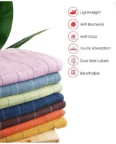 Banana Double Cloth Bath Towel - Golden Ochre - Image 5