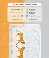 Bamboo Bath Towel - Cheetah Charm - Image 3