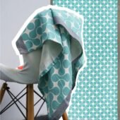 Bamboo Bath Towel - Turquoise Tile