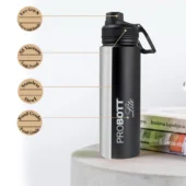 Probott Steel Water Bottle - Magic Black 700 ml - Image 3