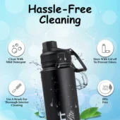 Probott Steel Water Bottle - Magic Black 950 ml - Image 2