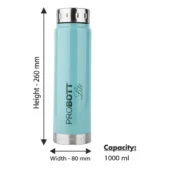 Probott Steel Water Bottle - Freeze Light Green 1000 ml - Image 3