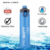 Probott Steel Water Bottle - Sip Blue 1000 ml - Image 3
