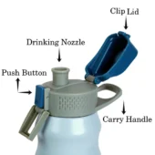 Probott Steel Water Bottle - LITE Blue 850 ml - Image 2