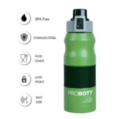 Probott Steel Water Bottle - LITE Green 850 ml - Image 4