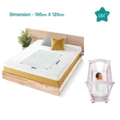 100% Cotton Muslin Baby Swaddle Set, Pack of 3, Size-120cm x 100cm - Image 2