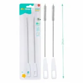 Straw Cleaning Brush With Handle - Pack Of 2 - Image 2