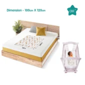 100% Cotton Muslin Baby Swaddle Set, Pack of 3, Size-120cm x 100cm - Image 2