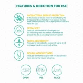 Honey Comb Lining, Super Absorbant Disposable Breast Pads With Day And Night Protection- 24 Pads - Image 4