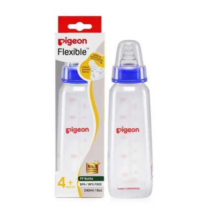 Peristaltic Feeding Bottle Nipple Size Medium Blue - 240 ml