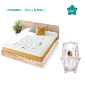 100% Cotton Muslin Baby Swaddle Set, Pack of 3, Size-120cm x 100cm - Image 2