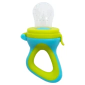 BPA Free Silicone Fruit and Food Nibbler and Feeder-Blue - Image 3