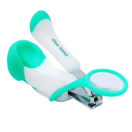 Easy Grip Baby Nail Clipper With Magnifying Glass-Mint Green