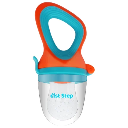 BPA Free Silicone Fruit and Food Nibbler and Feeder-Orange