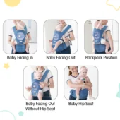 5 in 1 Hip Seat Baby Carrier (Blue) - Image 3