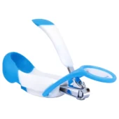 Easy Grip Baby Nail Clipper With Magnifying Glass-Blue