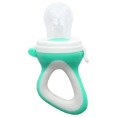 BPA Free Silicone Fruit and Food Nibbler and Feeder-Green - Image 3