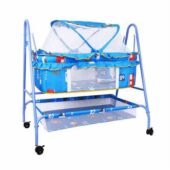 Cradle With Swing And Mosquito Net - Blue