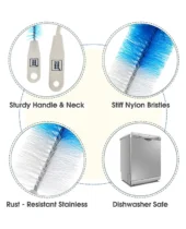 Bottle And Nipple Cleaning Brush - (Color May Vary) - Image 4