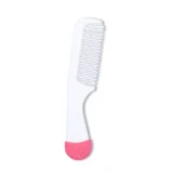 Matte Collection Easy Grip, Soft & Gentle Comb and Brush Grooming Set- Pink - Image 3