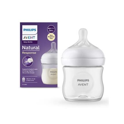Avent Philips Natural Baby Feeding Bottle | No.1 Brand Recommended by Moms Worldwide | Ideal for 0 months+| Natural Response Technology Mimics Breastfeeding | Uniquely Designed Nipple releases milk only when baby drinks