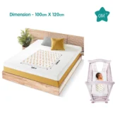 100% Cotton Muslin Baby Swaddle Set, Pack of 3, Size-120cm x 100cm - Image 2