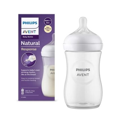 Avent Philips Natural Baby Feeding Bottle | No.1 Brand Recommended by Moms Worldwide | Ideal for 1 months+| Natural Response Technology Mimics Breastfeeding | Uniquely Designed Nipple releases milk only when baby drinks