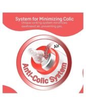 Anti Colic Peristaltic Nursing Bottle Red - 120 ml - Image 2