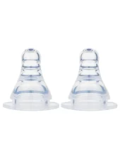 Peristaltic Medium Size Nipple Pack of 2 - White - Image 2
