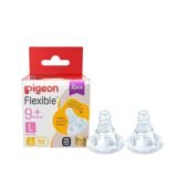 Peristaltic Large Size Nipple Pack of 2 - White