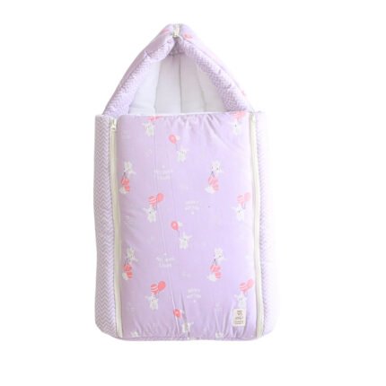 Muslin Carry Bed - Purple (100% Organic Muslin)