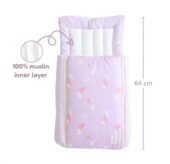 Muslin Carry Bed - Purple (100% Organic Muslin) - Image 2