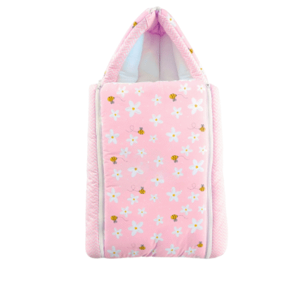 Muslin Carry Bed - Pink (100% Organic Muslin)