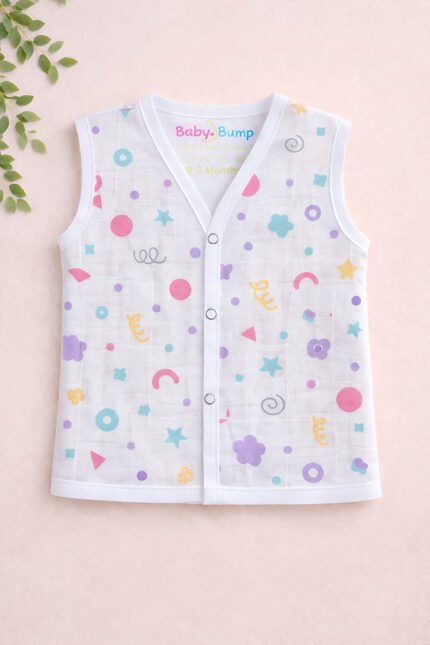 Muslin Front Open Jabla - Playtime Sprinkle