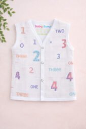 Muslin Front Open Jabla - Number Games