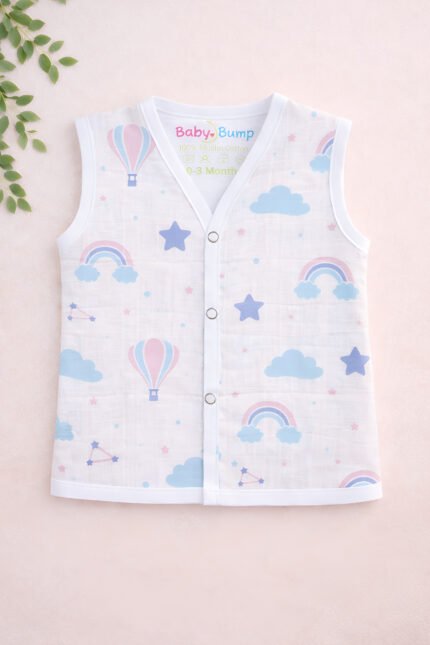 Muslin Front Open Jabla - Air Balloon