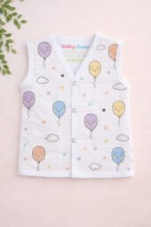 Muslin Front Open Jabla - Happy Ballons