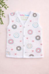 Muslin Front Open Jabla - Doughnuts