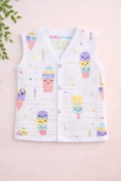 Muslin Front Open Jabla - Popsicles